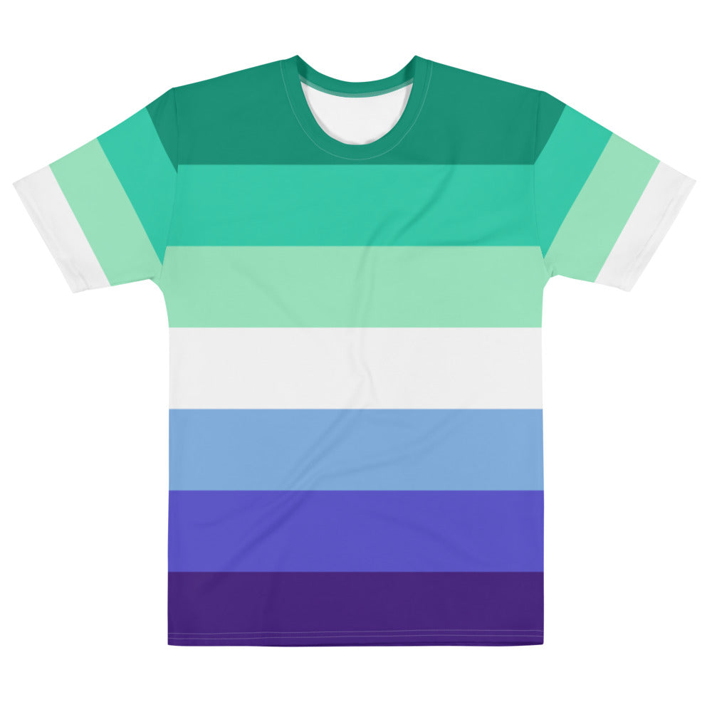 Gay Men's Stripe Pride Flag T-shirt – The Rainbow Stores