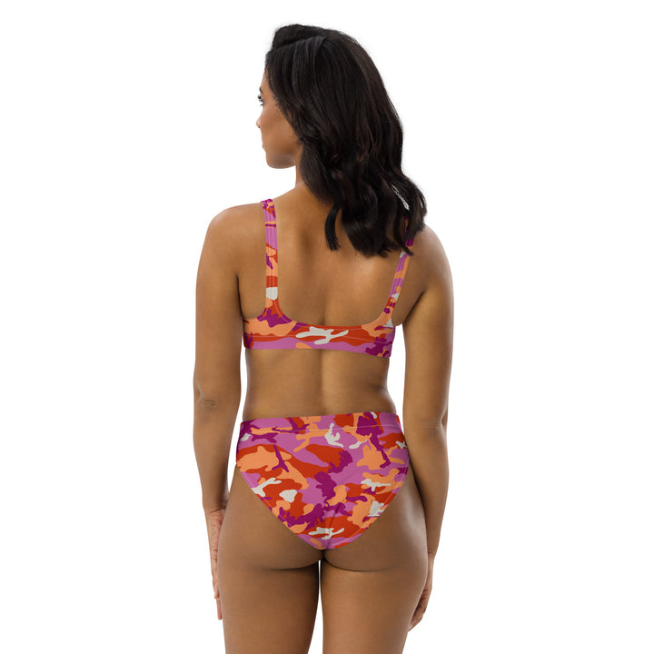 Lesbian Camo High-Waisted Bikini Swimwear The Rainbow Stores