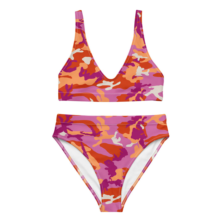 Lesbian Camo High-Waisted Bikini Swimwear The Rainbow Stores