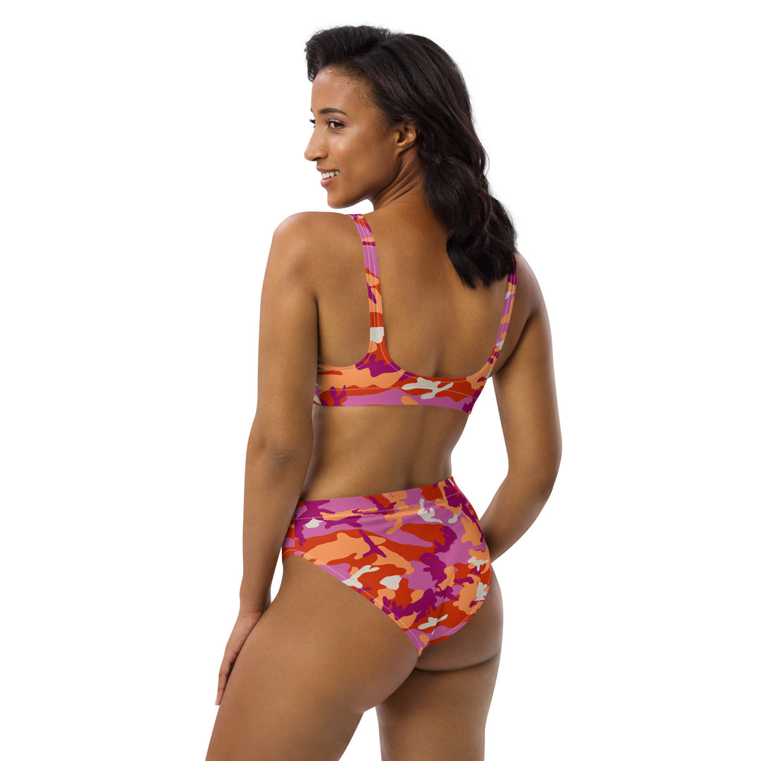Lesbian Camo High-Waisted Bikini Swimwear The Rainbow Stores