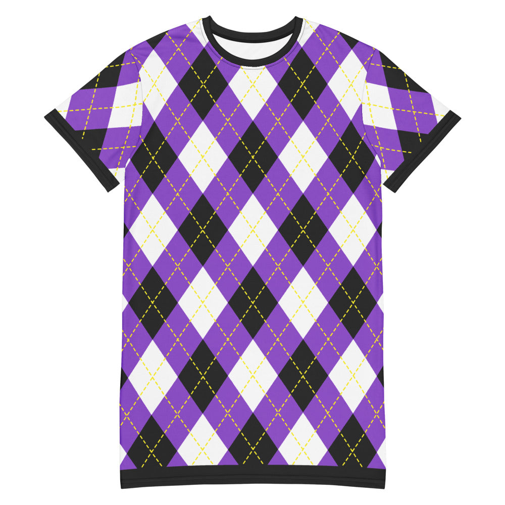 Non Binary Tartan (With Black trim) T-shirt Dress – The Rainbow Stores