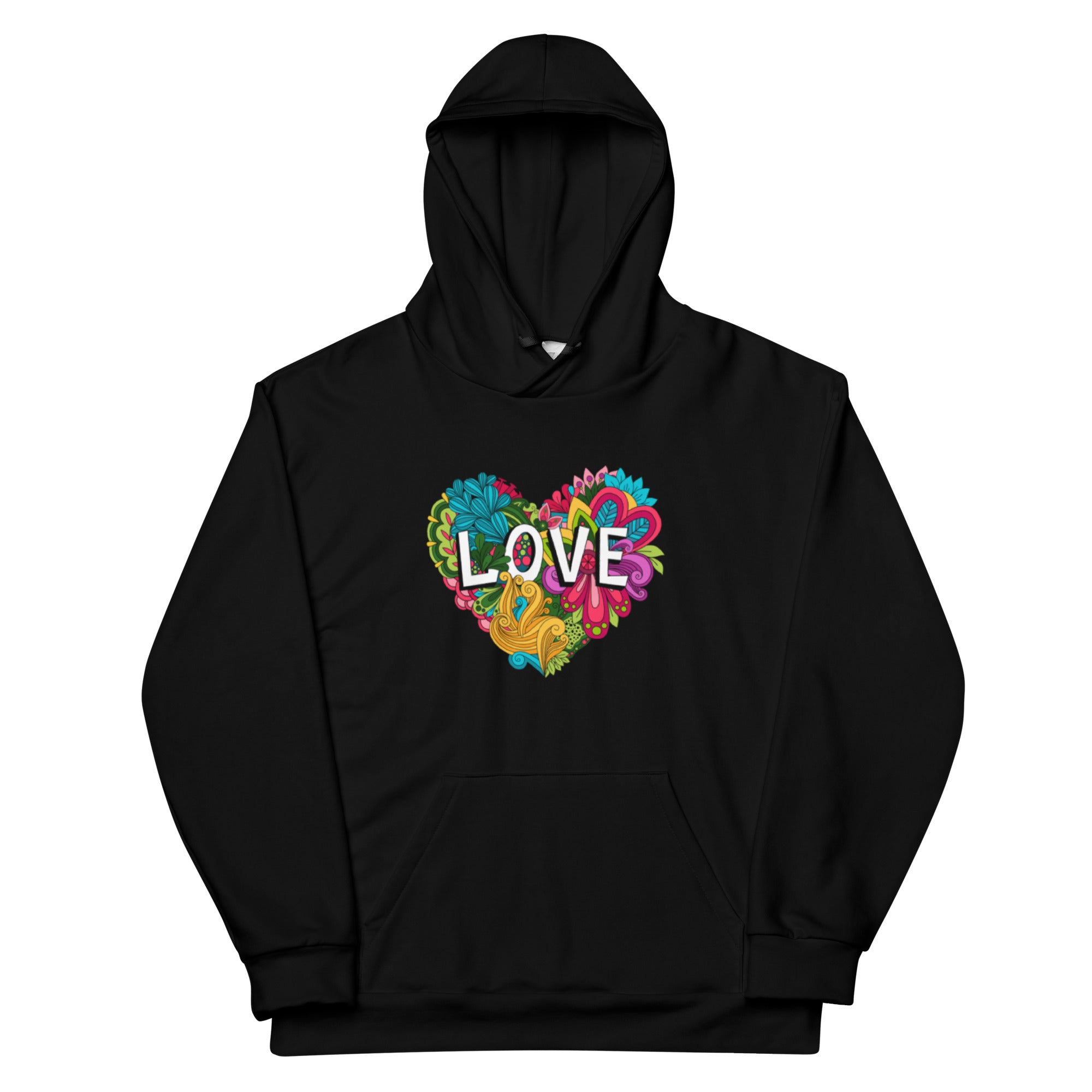 Pure Cotton Hoodie with Heartwarming Love Print main image 1