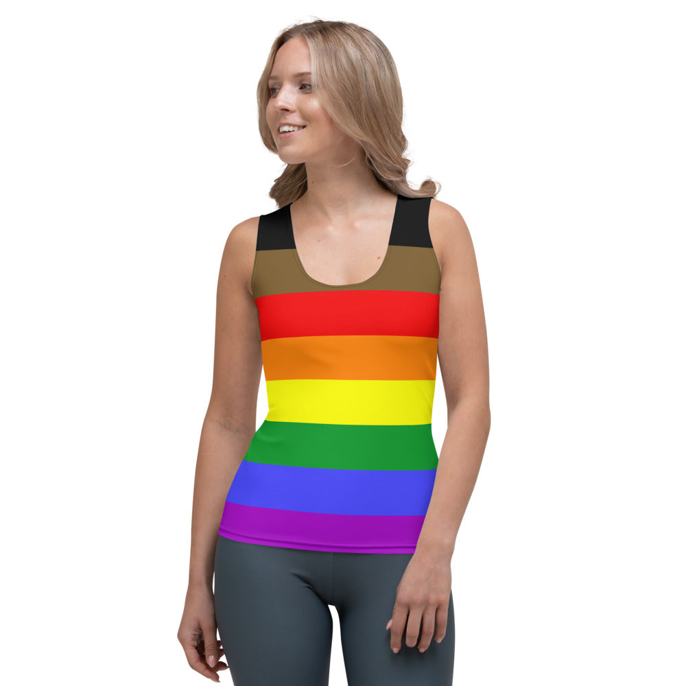 POC Rainbow Pride Flag Fitted Vest Vests and Tank Tops The Rainbow Stores