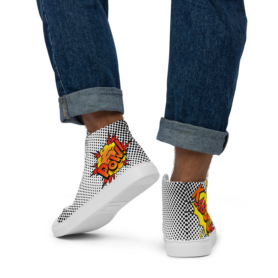 Pow! Pop Art High Top Trainers (male sizes) High Tops The Rainbow Stores