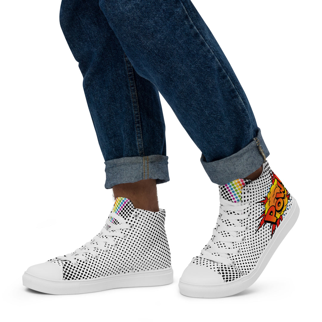 Pow! Pop Art High Top Trainers (male sizes) High Tops The Rainbow Stores