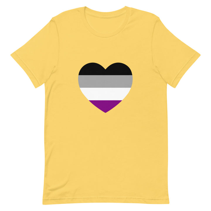 Asexual Pride Flag Heart T-Shirt T-shirts The Rainbow Stores