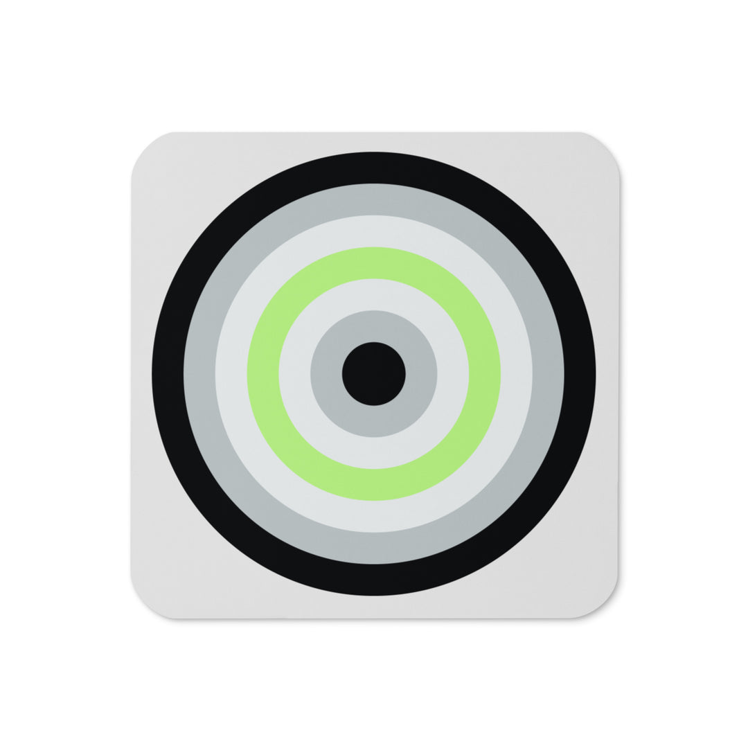 Agender Pride Flag Roundel Coaster Coaster The Rainbow Stores