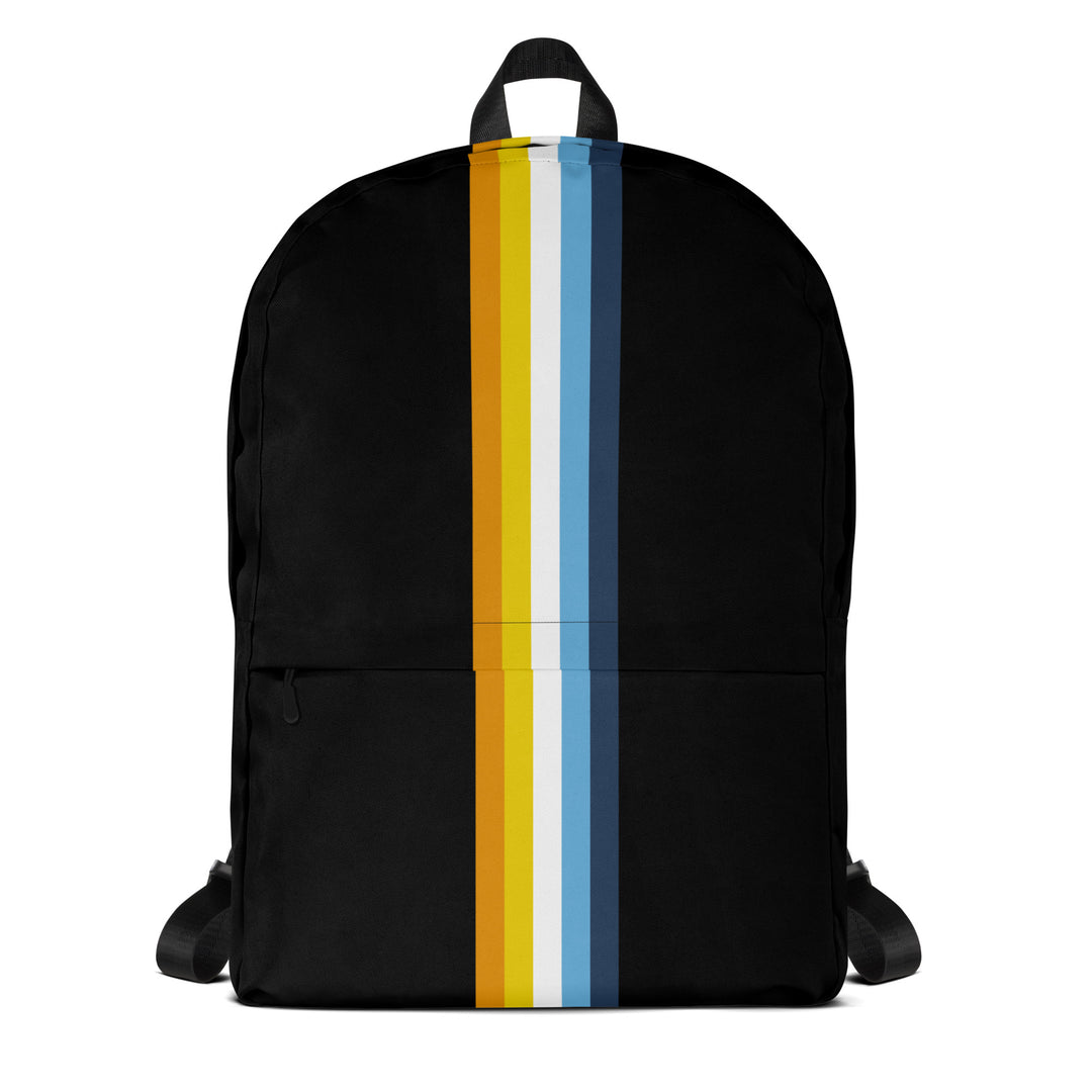coach backpack with blue white stripe AroAce Pride Stripe Backpack – The Rainbow Stores