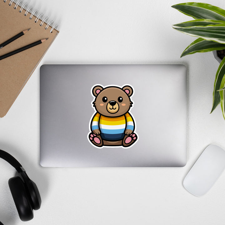 Aroace Pride Bear Sticker Stickers The Rainbow Stores