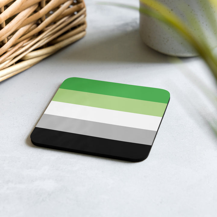 Aromantic Pride Flag Coaster Coaster The Rainbow Stores