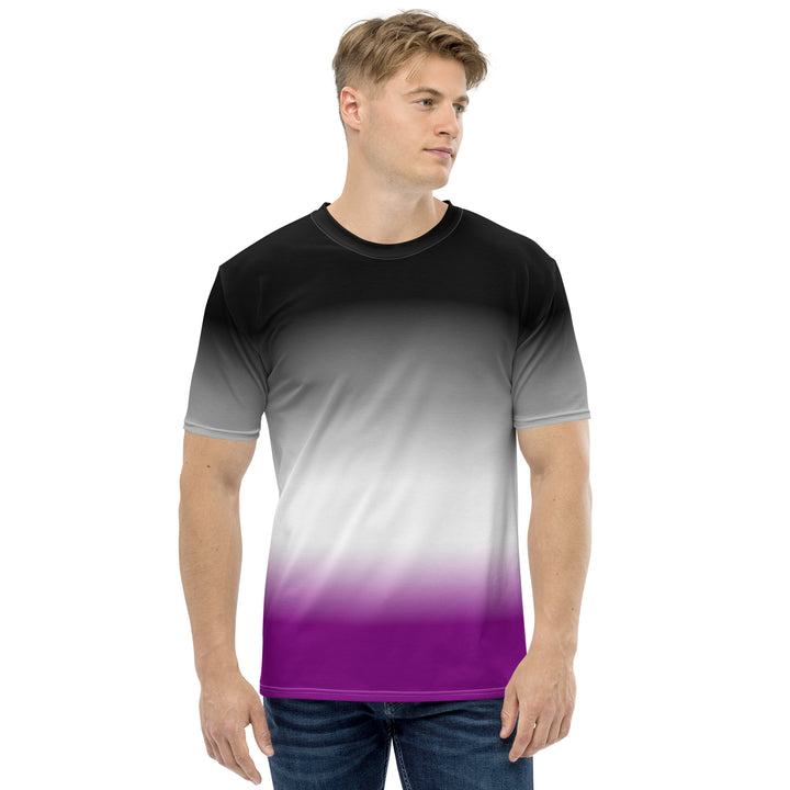 Asexual Pride Flag Gradient T-Shirt AOP T-shirts The Rainbow Stores