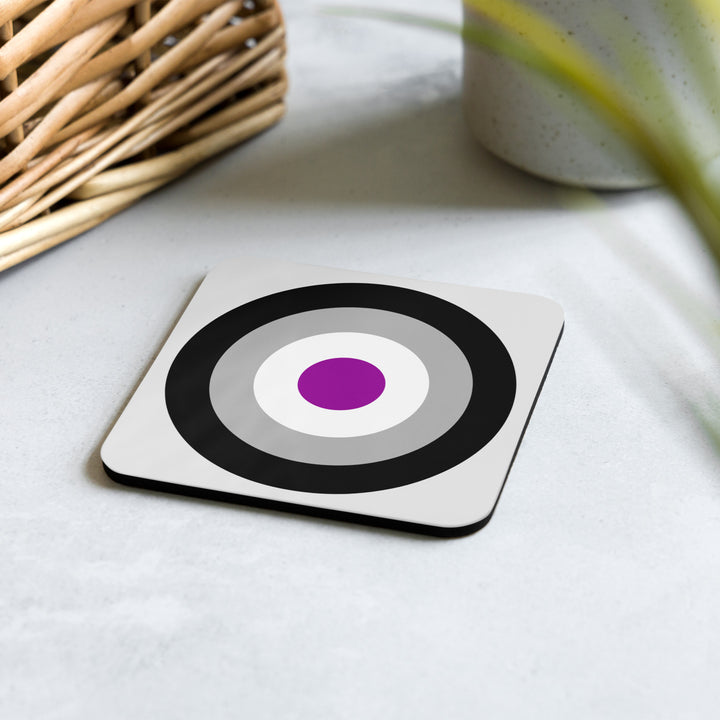 Asexual Pride Flag Roundel Coaster Coaster The Rainbow Stores