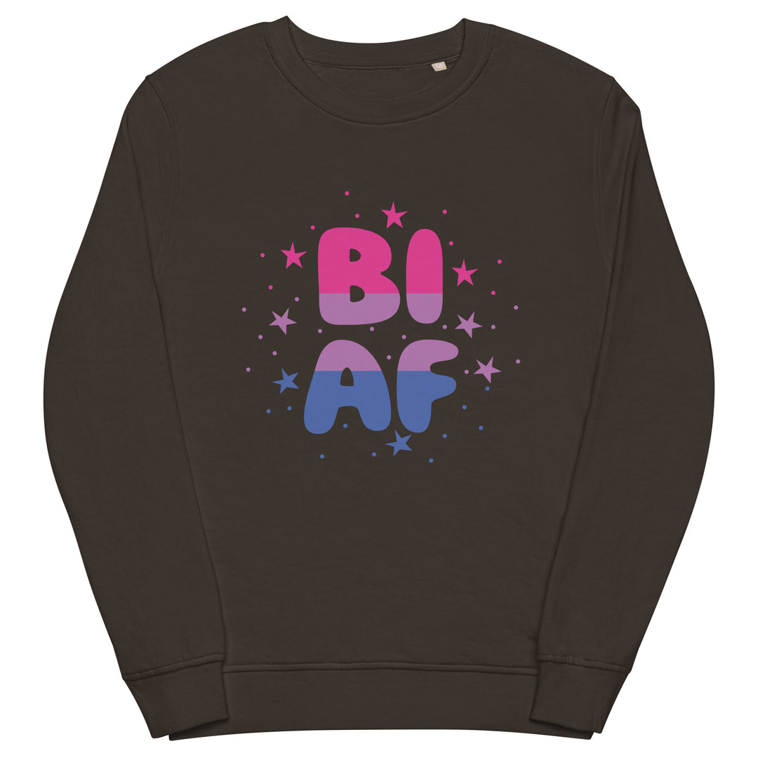 Bi AF Organic Sweatshirt Sweatshirts SOL's The Rainbow Stores