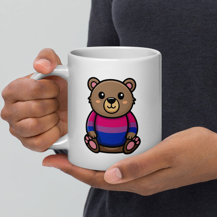 Bi Pride Bear Mug Mugs The Rainbow Stores