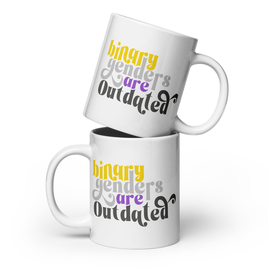 Binary Genders Are Outdated Mug Mugs The Rainbow Stores