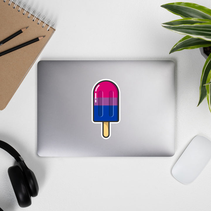 Bisexual Pride Flag Ice Pop Sticker Stickers The Rainbow Stores