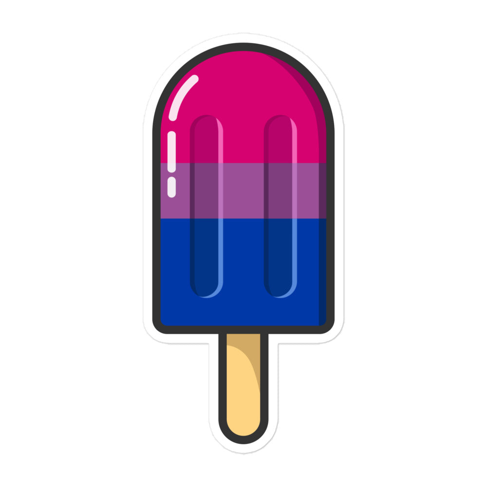 Bisexual Pride Flag Ice Pop Sticker Stickers The Rainbow Stores