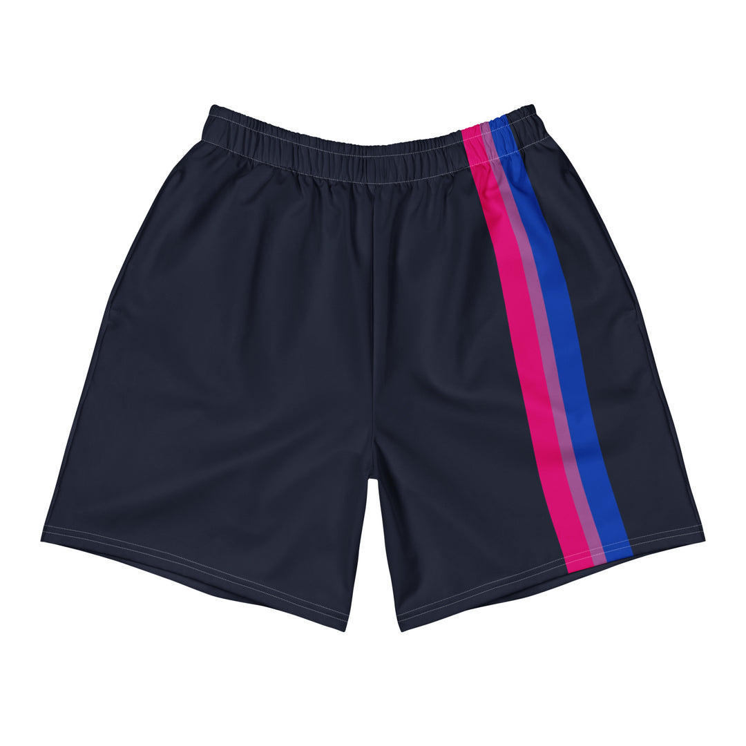 Bisexual Pride Flag Stripe Blue Athletic Long Shorts Shorts Long The Rainbow Stores
