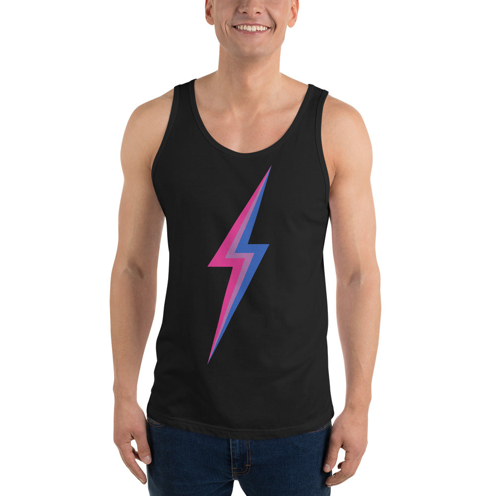 Bisexual Pride Lightning Tank Top Vests and Tank Tops The Rainbow Stores