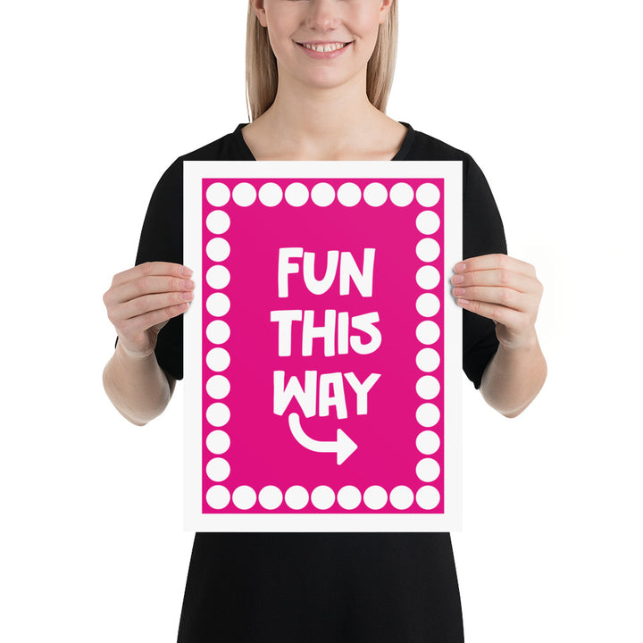 Fun This Way Art Print Art prints The Rainbow Stores