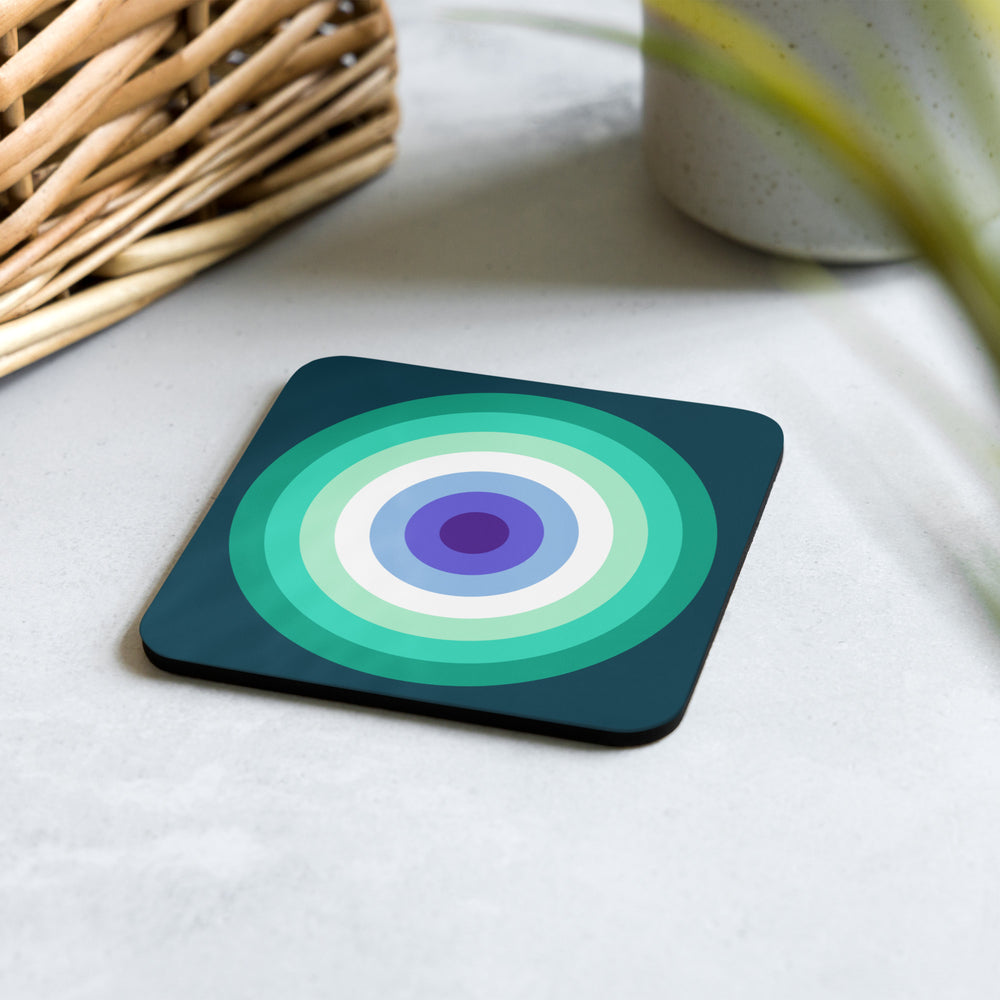 Gay Men's Pride Flag Roundel Coaster Coaster The Rainbow Stores
