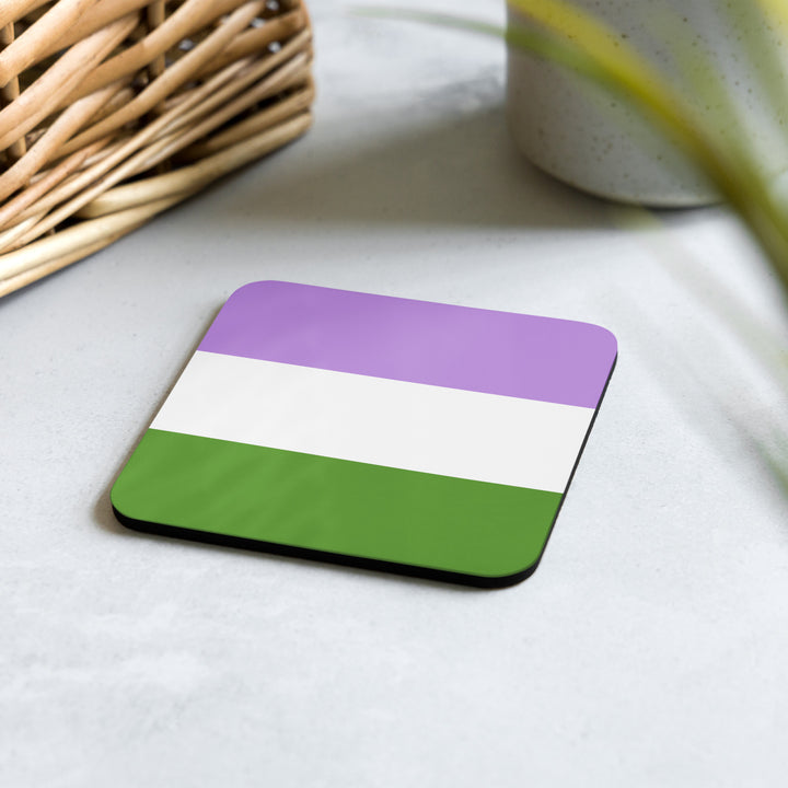 Genderqueer Pride Flag Coaster Coaster The Rainbow Stores