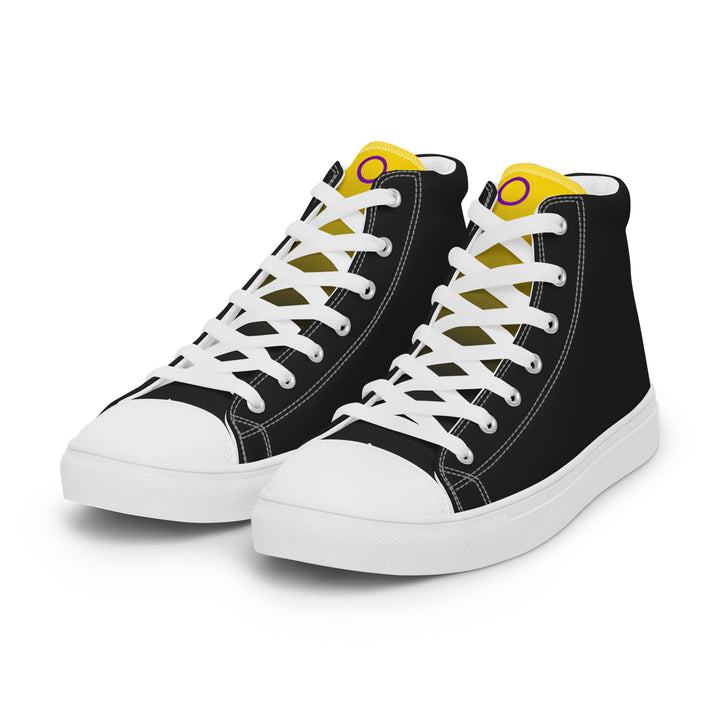 Intersex Pride Black High Top Trainers (female sizes) High Tops The Rainbow Stores