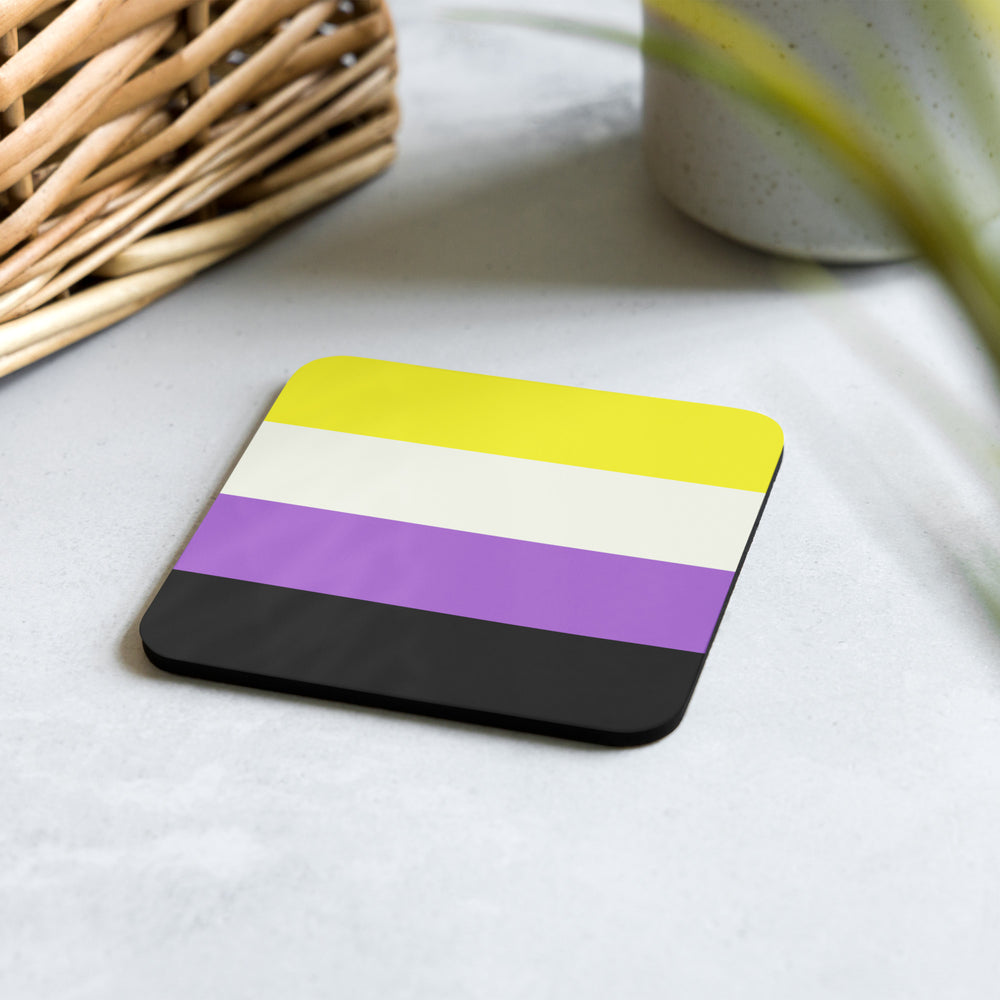 Non Binary Pride Flag Coaster Coaster The Rainbow Stores