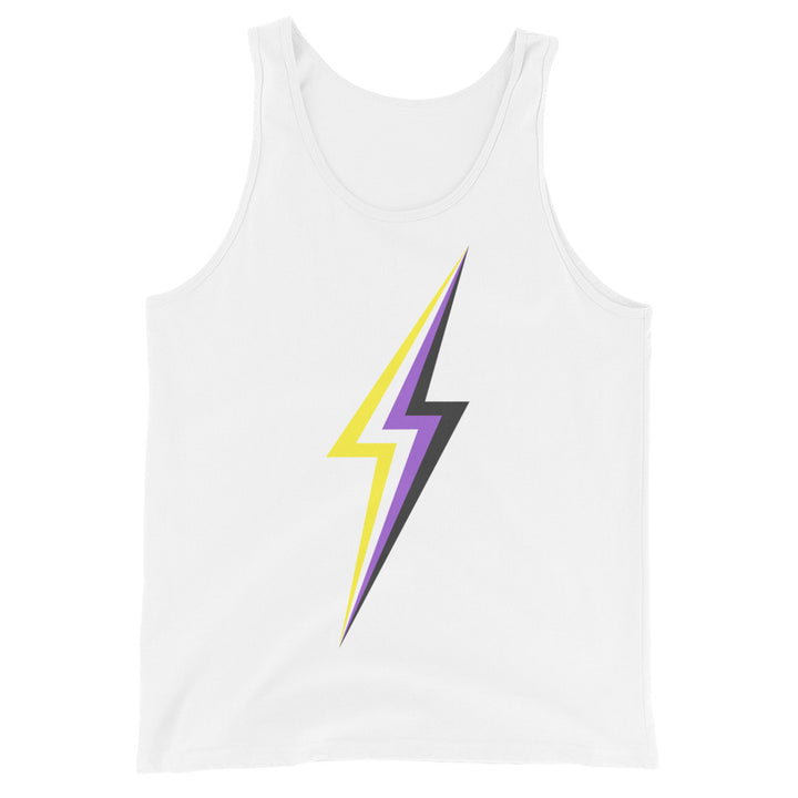Non Binary Pride Lightning Tank Top Vests and Tank Tops The Rainbow Stores