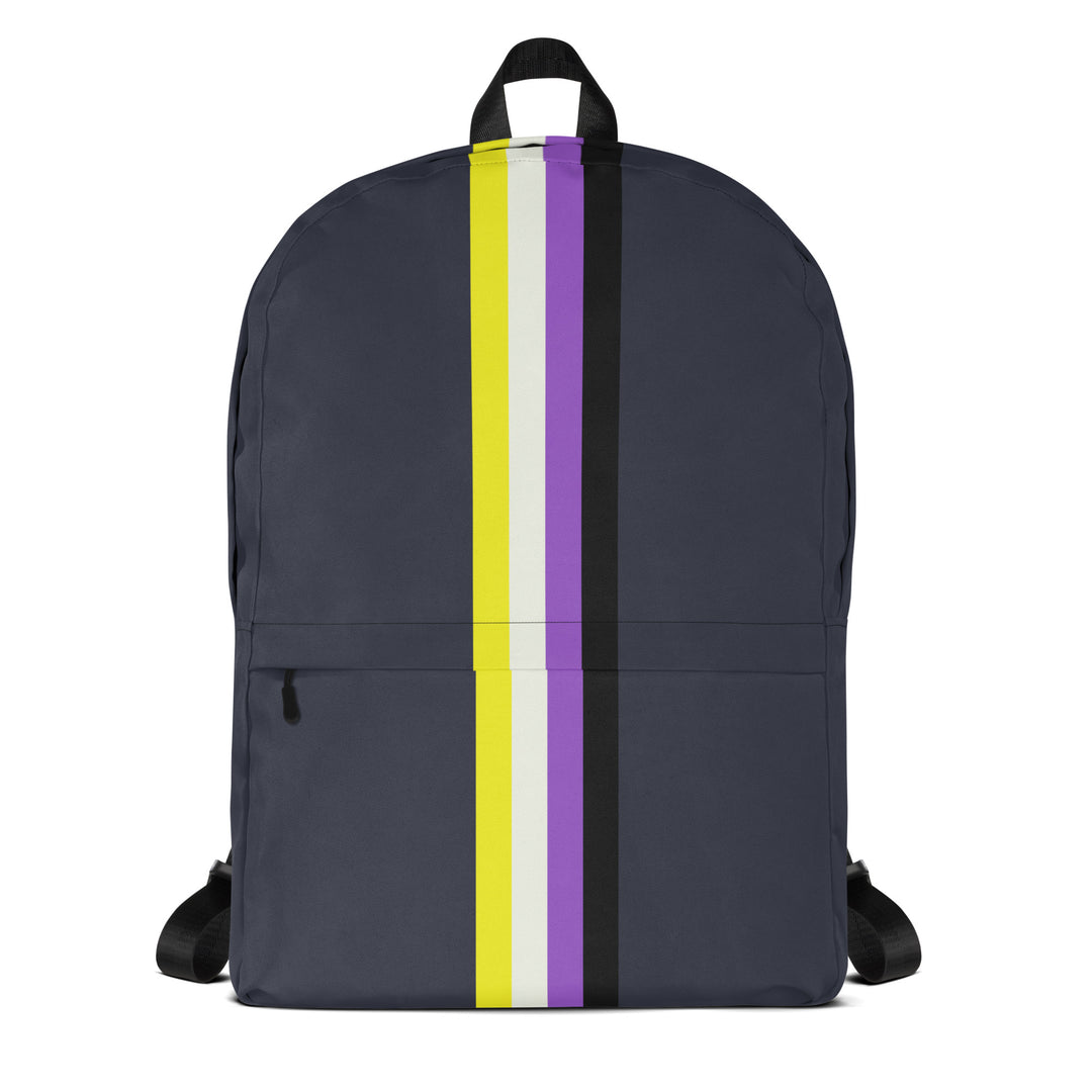 Non Binary Pride Stripe Backpack Bags The Rainbow Stores
