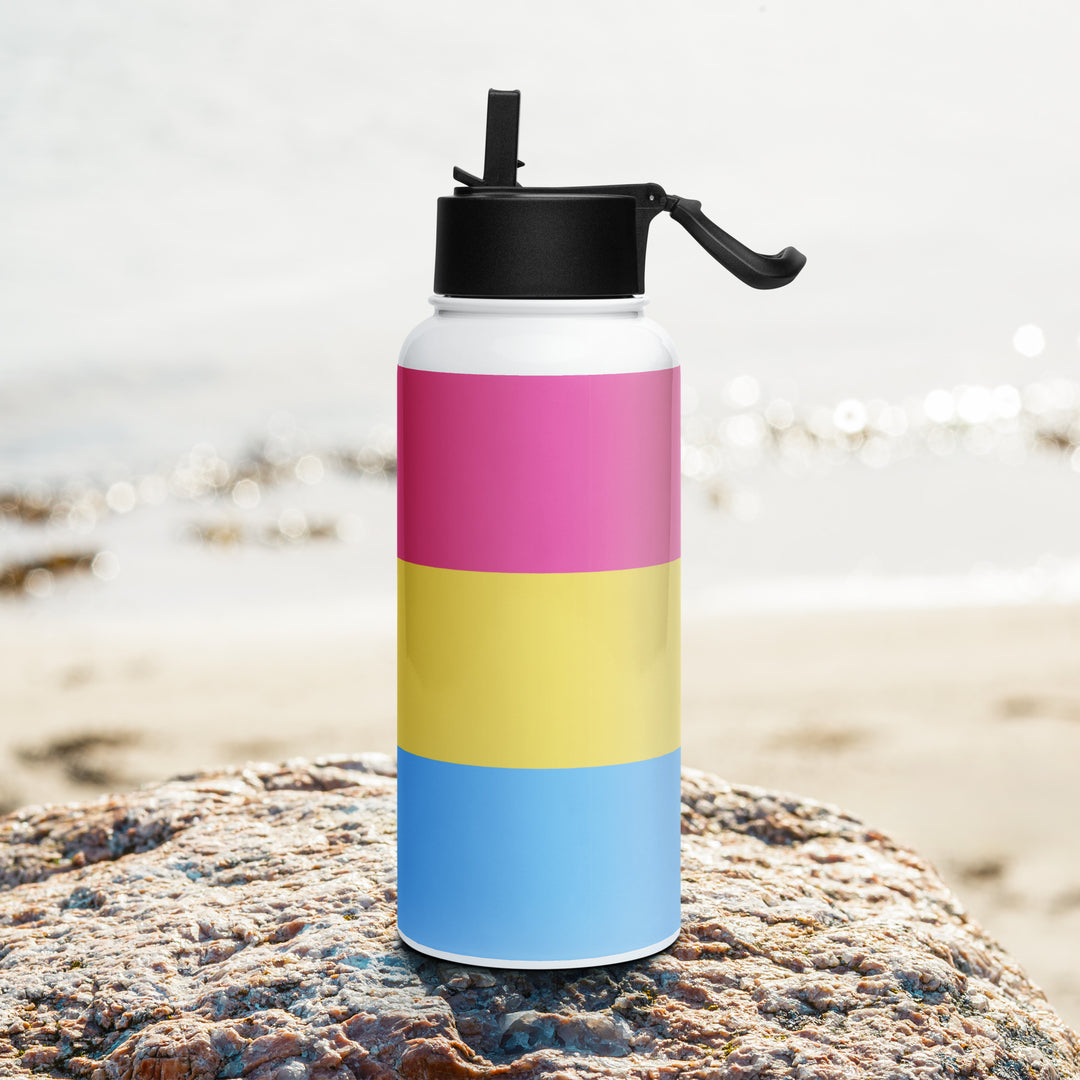 Pansexual Pride Flag Stainless Steel Water Bottle Water Bottle The Rainbow Stores