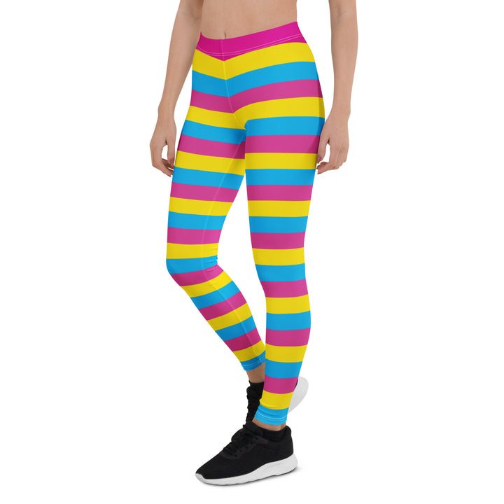 Pansexual Pride Hooped Leggings Leggings The Rainbow Stores