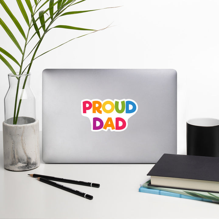 Proud Dad Sticker Stickers The Rainbow Stores