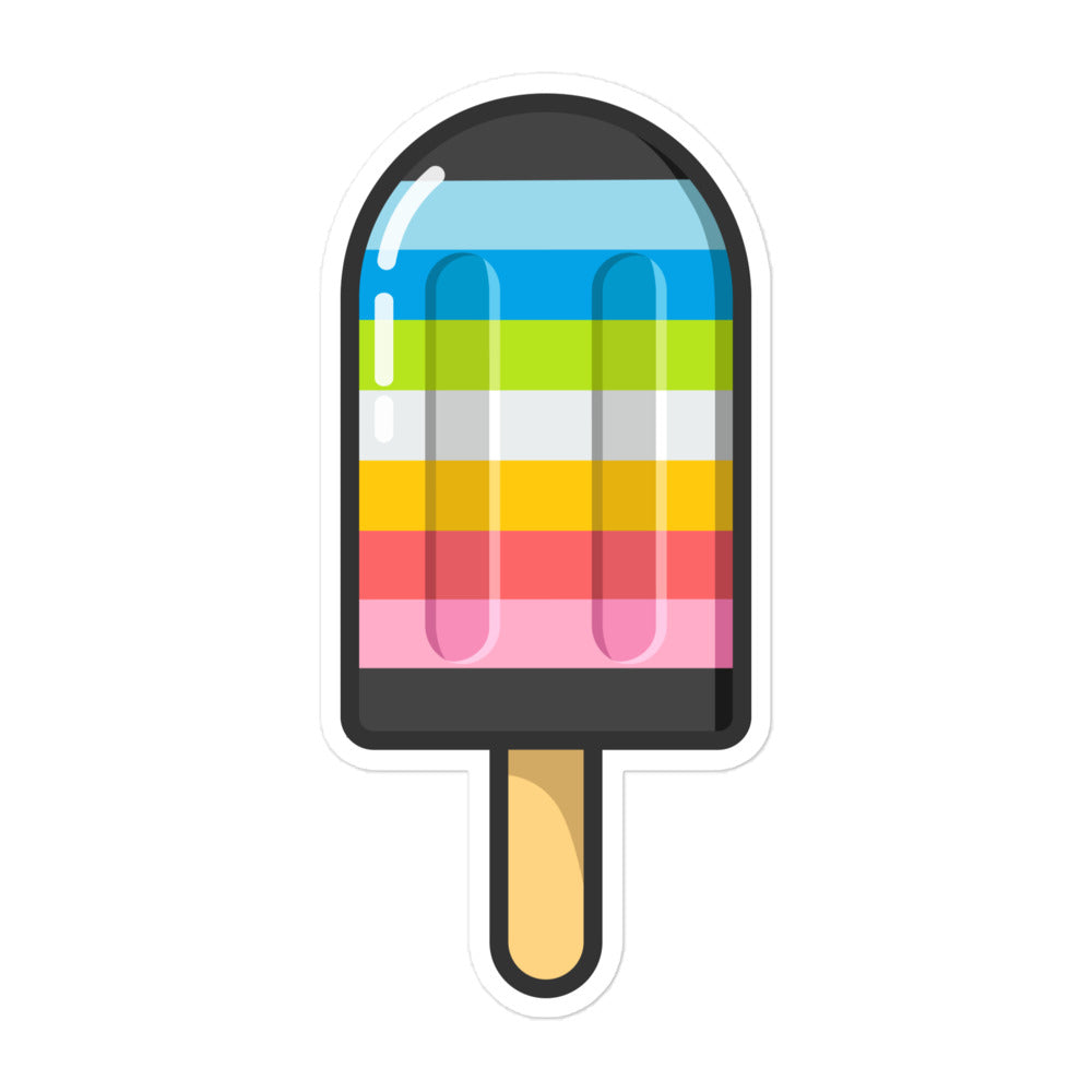 Queer Pride Flag Ice Pop Sticker Stickers The Rainbow Stores