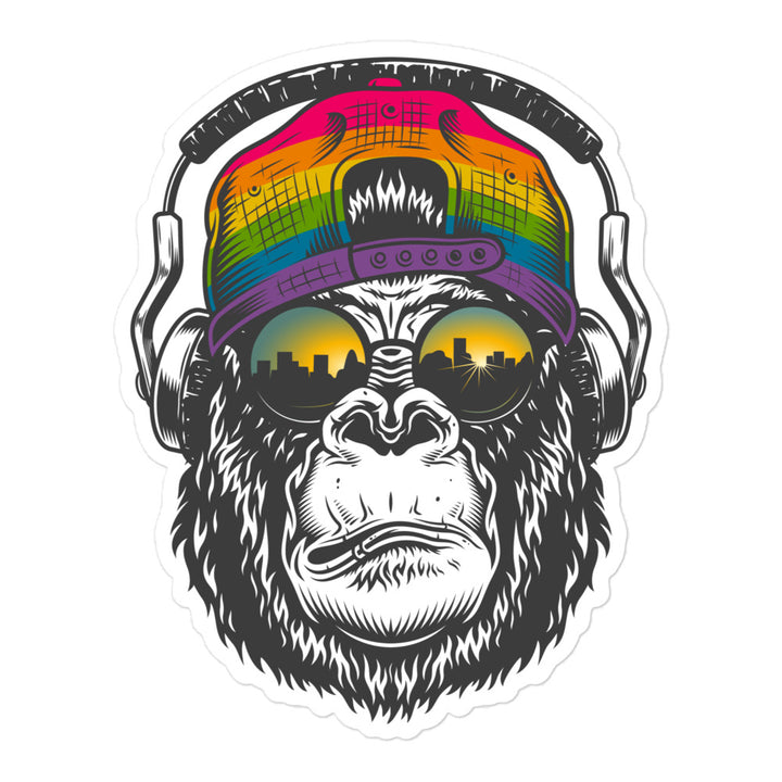 Rainbow Gorilla Sticker Stickers The Rainbow Stores
