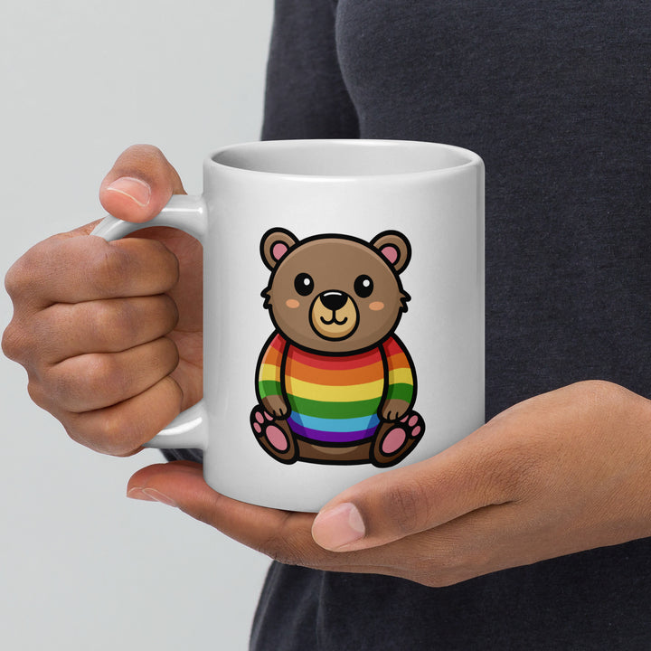 Rainbow Pride Bear Mug Mugs The Rainbow Stores