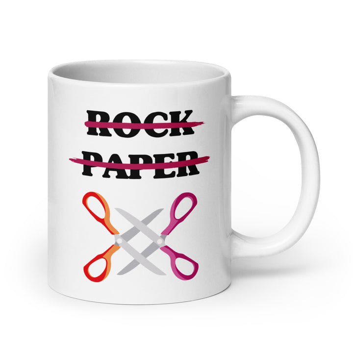 Rock Paper Scissors Mug Mugs The Rainbow Stores