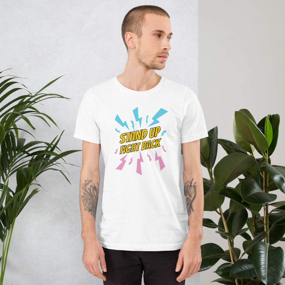 Stand Up Fight Back Trans Pride T-Shirt T-shirts The Rainbow Stores