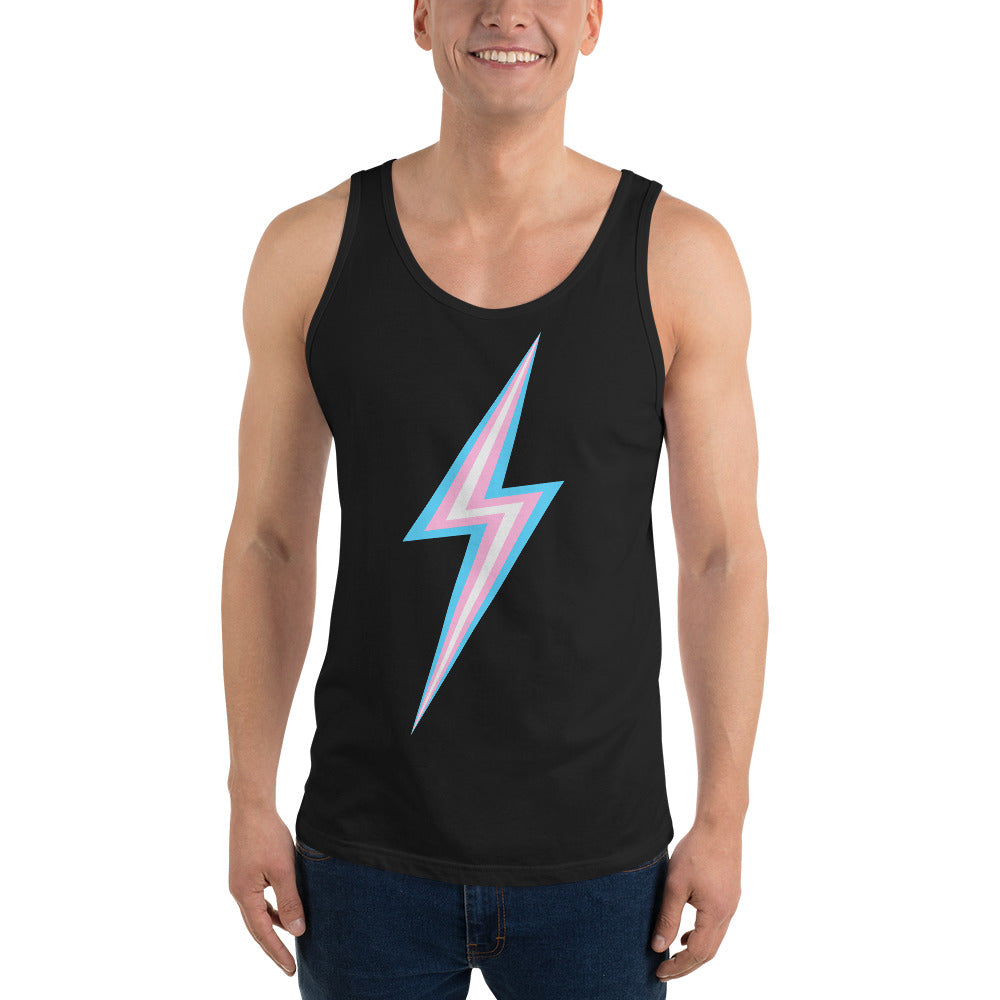 Trans Pride Lightning Tank Top Vests and Tank Tops The Rainbow Stores