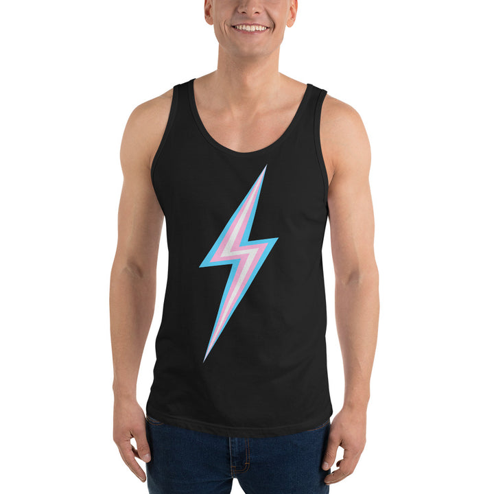 Trans Pride Lightning Tank Top Vests and Tank Tops The Rainbow Stores