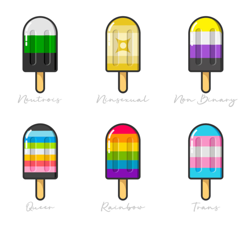 Ice Pops of Pride Art Print Art prints The Rainbow Stores