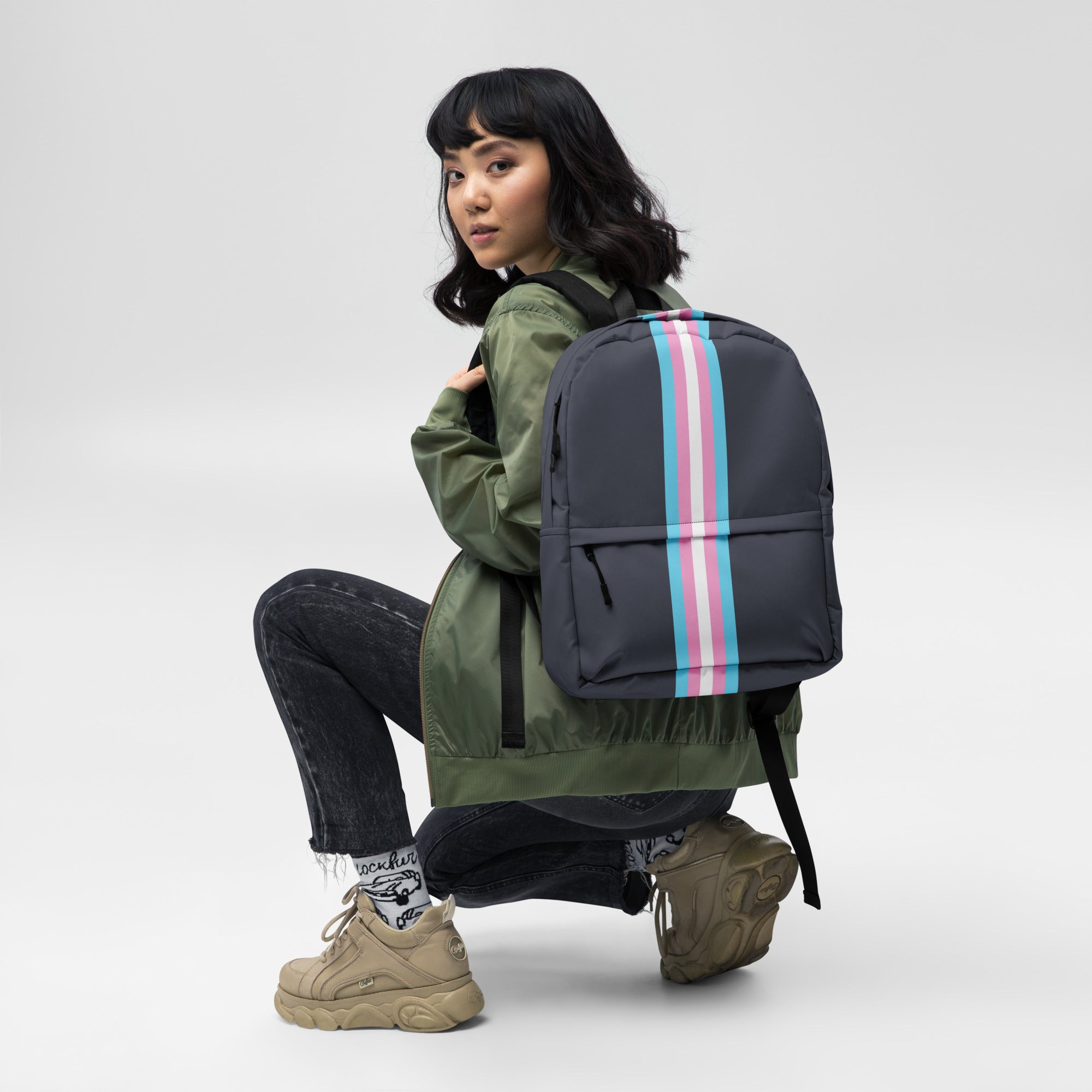 【PORTERNA】Rope stripe backpack Champion Womens Striped Backpack. 2 pieces available. Stock