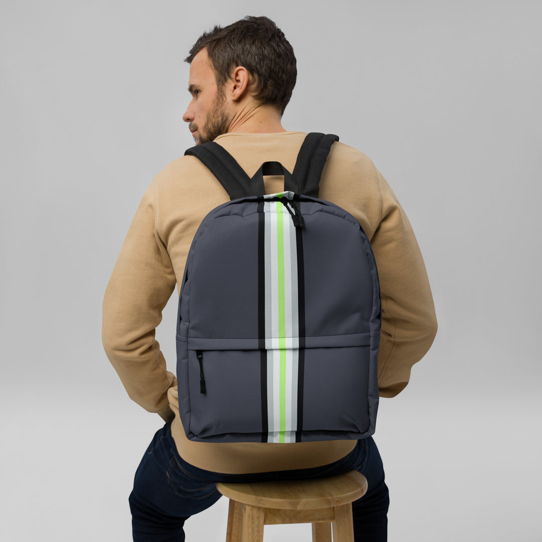 Agender Pride Stripe Backpack The Rainbow Stores