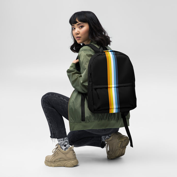 AroAce Pride Stripe Backpack Bags The Rainbow Stores