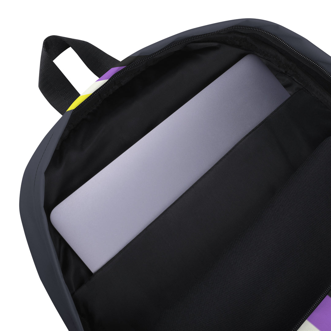 Non Binary Pride Stripe Backpack Bags The Rainbow Stores