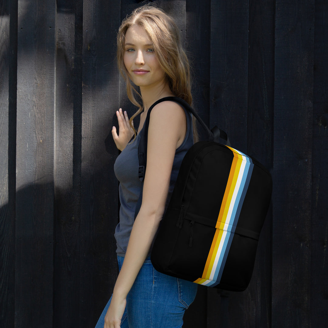 AroAce Pride Stripe Backpack Bags The Rainbow Stores