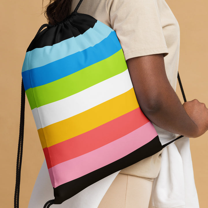 Queer Pride Flag Drawstring Bag Bags The Rainbow Stores