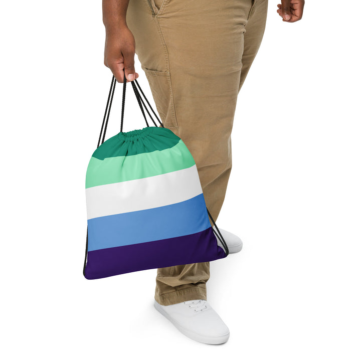 Gay Men Pride Flag Drawstring Bag Bags The Rainbow Stores