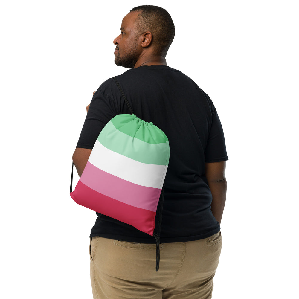 Abrosexual Pride Flag Drawstring Bag The Rainbow Stores