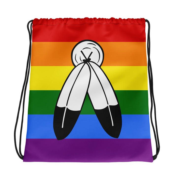 2 Spirit Pride Flag Drawstring Bag Bags The Rainbow Stores